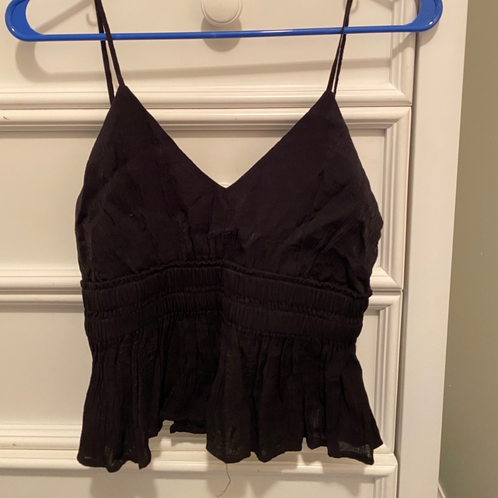 Cotton Candy Black Tank Top
